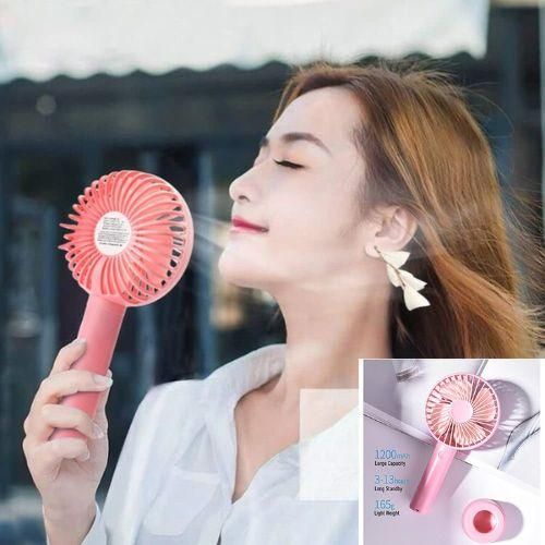 Rechargeable Handheld Mini Hand Fan Battery Operated (Multicolor)