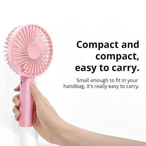 Rechargeable Handheld Mini Hand Fan Battery Operated (Multicolor)