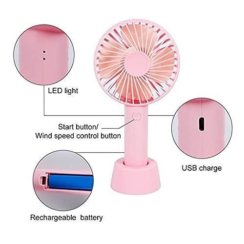 Rechargeable Handheld Mini Hand Fan Battery Operated (Multicolor)