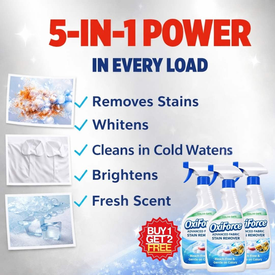 OxiForce Advanced Stain Remover Liquid | Color-Safe | BUY 1 GET 1 FREE!
